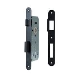 Siyah Oda Kapı Kilidi 40 Mm / 40X23mm Deri