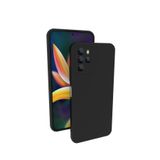 Siyah Omix X700 ile Uyumlu Kılıf Silikon Rubber Telefon Kılıfı ve Kabı Darbe Emici, İnce ve Yumuşak Dokulu, Kaymaz Tasarım