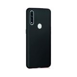Siyah Oppo A31 ile Uyumlu Kılıf Silikon Rubber Telefon Kılıfı ve Kabı Darbe Emici, İnce ve Yumuşak Dokulu, Kaymaz Tasarım