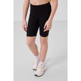 Siyah Pamuklu Kısa Paça Standart Fit Basic Kız Çocuk Tayt - 75188 - 9 - 10 Yaş