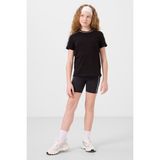 Siyah Pamuklu O Yaka Standart Fit Basic Kız Çocuk T-Shirt - 75177 - 11 - 12 Yaş