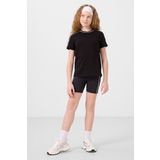 Siyah Pamuklu O Yaka Standart Fit Basic Kız Çocuk T-Shirt - 75177