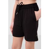 Siyah Pamuklu Yumuşak Dokulu Standart Fit Basic Kız Çocuk Şort Takım - 75184