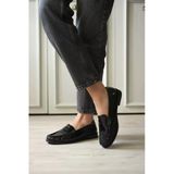 Siyah Parlak Deri Görünümlü Penny Loafer Tr88ms02a