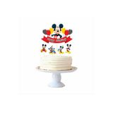 SİYAH PARTİ EVİ Mickey Mouse Doğum Günü Pasta Süsü Seti