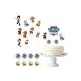 SİYAH PARTİ EVİ Paw Patrol Doğum Günü Pasta Süsü Kürdan Takımı