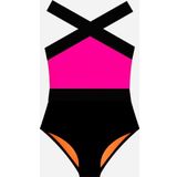 SİYAH-PEMBE KIZ ÇOCUK MAYO DB200703CM