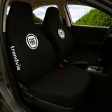 Siyah Penye Kumaş Fiat Logolu Ön Ve Arka Oto Koltuk Kılıfı Takımı