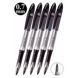 Siyah Pilot Kalem 5 Adet Uniball Air 0.7 mm Roller Pilot Kalem Uba-188-L Broad Roller Uçlu Likit Mürekkepli Pilot Kalem