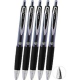 Siyah Pilot Kalem 5 Adet Uniball Signo Micro 207 0.5 Mm Roller Uç Kalem Umn-207 İnci Uçlu Likit Mürekkepli Jel Kalem