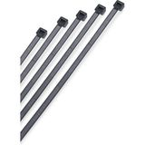 Siyah Plastik Kablo Bağı, 3.6x370 mm, 100 Adet Paket, Cırt Kelepçe