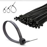Siyah Plastik Kablo Bağı Plastik Kelepçe 4,8MMX38CM 100 Adet