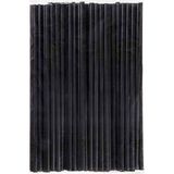 Siyah Plastik Pipet 22 cm x 7 mm 100'lü Paket – Düz ve Desensiz, Parti ile Kokteyl Sunumlarına Uygun