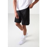 Siyah Polyester Kalın Yumuşak Comfort Fit Erkek Şort - 81271