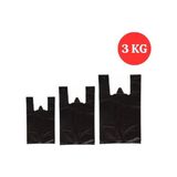 Siyah Poşet Küçük Boy Hışır Atlet Poşet 3 kg