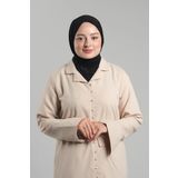 Siyah Pratik Hazır Geçmeli Tesettür Eşarp Sandy Arkadan Çıtçıtlı Piliseli Hijab 2406_01