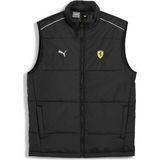 Siyah Puma Ferrari Race Mt7 Erkek Yelek Düz Desenli Normal Kesim Konfor