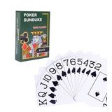 Siyah Pvc Plastik Su Geçirmez iskambil Poker Oyun Kağıdı cin444sy