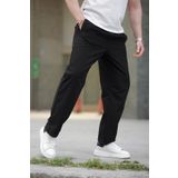 Siyah Rahat Kesim Erkek Pantolon E6561