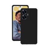 Siyah Realme C55 ile Uyumlu Kılıf Silikon Rubber Telefon Kılıfı ve Kabı Darbe Emici, İnce ve Yumuşak Dokulu, Kaymaz Tasarım