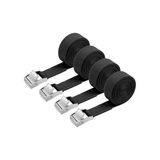 Siyah Renk 2 Cm X 2 M Ayarlanabilir Gergi Kayışı - 4 Adet Set