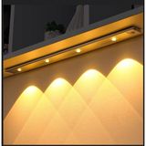 Siyah Renk 4 LED 50 cm Hareket Sensörlü LED Işık Tezgah Altı Ofis Ev LED Lamba - Beyaz - 100 - 200 W
