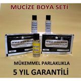 Siyah Renk 5li Set Kumaş Boyası Sabitleyici-Kalıcı Için Sirke-Parlaklık Için Iyotuz Tuz-2 Poşet Boya