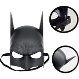Siyah Renk Çocuk Boy Arkadan Lastikli Batman Maskesi 20X14 cm
