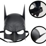 Siyah Renk Çocuk Boy Arkadan Lastikli Batman Maskesi A Kalite 20x14 cm