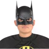 Siyah Renk Çuk Boy Arkadan Lastikli Batman Maskesi A Kalite 20X14 Cm