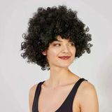 Siyah Renk Kıvırcık Afro Bonus Peruk P144660s7740