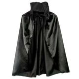 Siyah Renk Yakalı Halloween Pelerini 90 cm (5250)