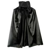 Siyah Renk Yakalı Halloween Pelerini 90 cm (5264)