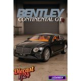 Siyah Renkli Bentley Continental GT 1/24 Diecast Koleksiyon Maket Model Araba CHE ZHİ