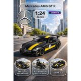 Siyah Renkli Mercedes-Benz AMG GTR 1/24 Diecast Koleksiyon Maket Model Araba CHE ZHİ
