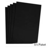 Siyah Renkli Mukavva 35X50 Cm 5’Li Paket - 1.0 Mm Kalınlık - Sunum, Pano Ve Maket Yapımı İçin Sert Ve Dayanıklı Karton