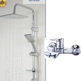 Siyah Robot Yağmurlama Duş Seti, Fleko Banyo Bataryası 2Li Modern Set (Krom hawai 2 li set)
