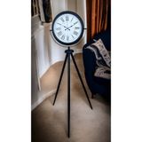 Siyah Roma Rakamlı Lüks Tasarım Tripod Ayaklı Saat AS-4052B
