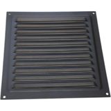 Siyah Sabit Kanat Metal Menfez 200X200 (Siyah)