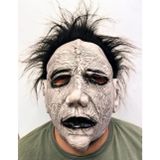 Siyah Saçlı Michael Myers Lateks Yüze Tam Yapışan Et Maske Korku Maskesi (5047) ali39HTC125047892013589066808