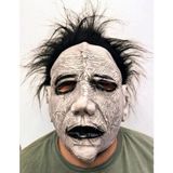 Siyah Saçlı Michael Myers Lateks Yüze Tam Yapışan Et Maske Korku Maskesi (5047)