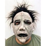 Siyah Saçlı Michael Myers Lateks Yüze Tam Yapışan Et Maske Korku Maskesi (5433)