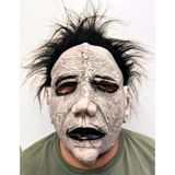 Siyah Saçlı Michael Myers Lateks Yüze Tam Yapışan Et Maske Korku Maskesi Go53/04130