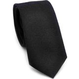 Siyah Şal Desenli Dokuma Kumaş Mendilli Slim Fit Kravat // SDK-250201