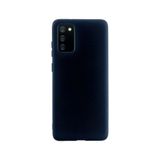 Siyah Samsung Galaxy A02s ile Uyumlu Kılıf Silikon Rubber Telefon Kılıfı ve Kabı Darbe Emici, İnce ve Yumuşak Dokulu, Kaymaz Tasarım