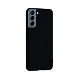 Siyah Samsung Galaxy S21 Plus ile Uyumlu Kılıf Silikon Rubber Telefon Kılıfı ve Kabı Darbe Emici, İnce ve Yumuşak Dokulu, Kaymaz Tasarım