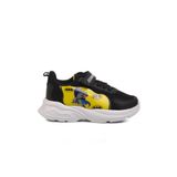 Siyah Sarı Fileli Cırtlı Unisex Çocuk Spor Ayakkabı Ruffon P