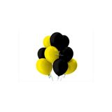 Siyah-Sarı Pastel Soft Balon 50 Adet + 5 Metre Balon Zinciri