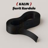 Siyah Saten Kurdele 2 cm 10 Metre, Bohça Çeyiz Özel Gün Hediye Süsleme Kurdelesi