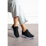Siyah Sax Unisex Yıkanabilir Rahat Hava Alabilen Kokusuz Triko Spor Ayakkabı Sneaker 015